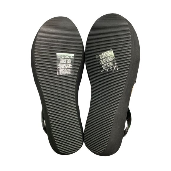 S2C3 Reaction Kenneth Cole Fine Glass Black Platform Sandal Women's 8M - Picture 6 of 6